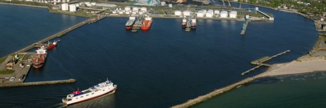Вентспилсский свободный порт в 2017 году
