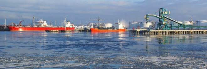 Cargo turnover of the Freeport of Ventspils in 2014 – 26.2 million
tons