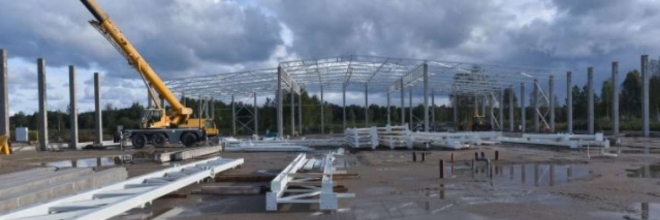 Construction of new industrial buildings