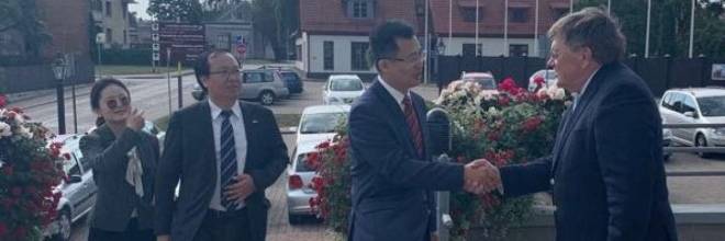 Besuch in Ventspils der Leitung der chinesischen Botschaft in Lettland