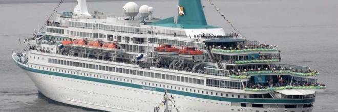 The cruise ship Albatros at the port of Ventspils