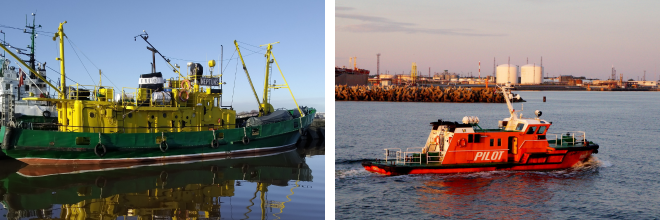 Vermietung von Wasserfahrzeugen im Hafen