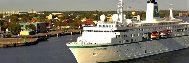 Kreuzfahrtschiff DEUTSCHLAND besucht Ventspils