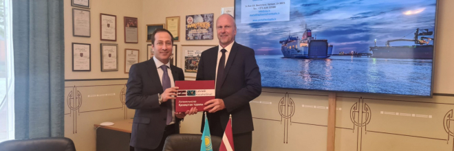 Развивается сотрудничество между Казахстаном и Вентспилсским свободным портом