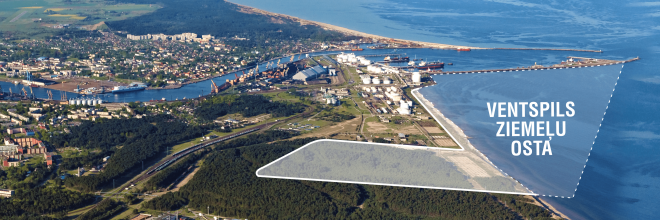 Dienstleistungszentrum für einen Park für erneuerbare Energien im Nordhafen von Ventspils geplant