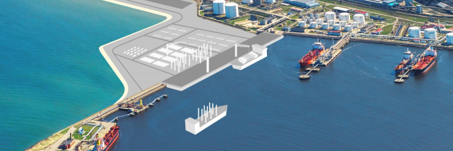 Witteveen+Bos has identified the port of Ventspils as a suitable location for servicing offshore wind parks already and are modeling a new terminal