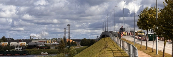 Ventspilī turpinās Apvedtilta pār Ventu atjaunošana